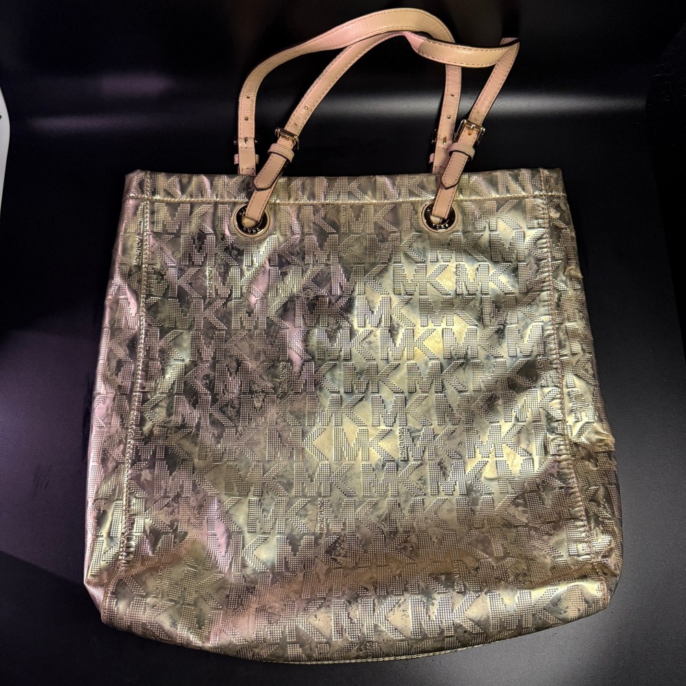 Michael Kors Gold Tote Bag